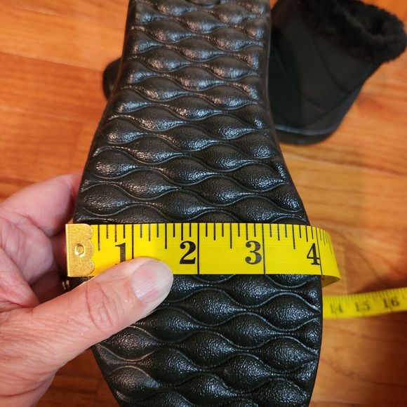 BJ Womens Slip On Zipper Quilted Boots US Size 41 Black - Picture 10 of 12